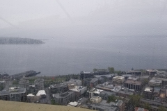 A rainy day from the top of the Needle